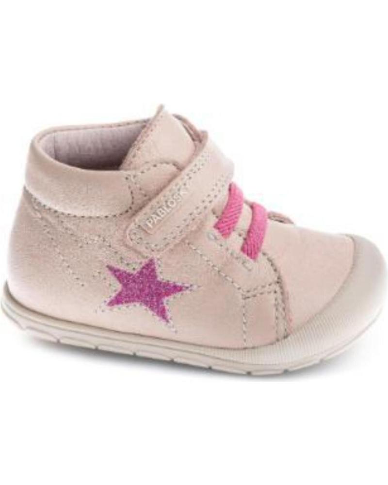Botines de Niña PABLOSKY BOTETA VELCRO PARA NINA 045272 COLOR ROSA