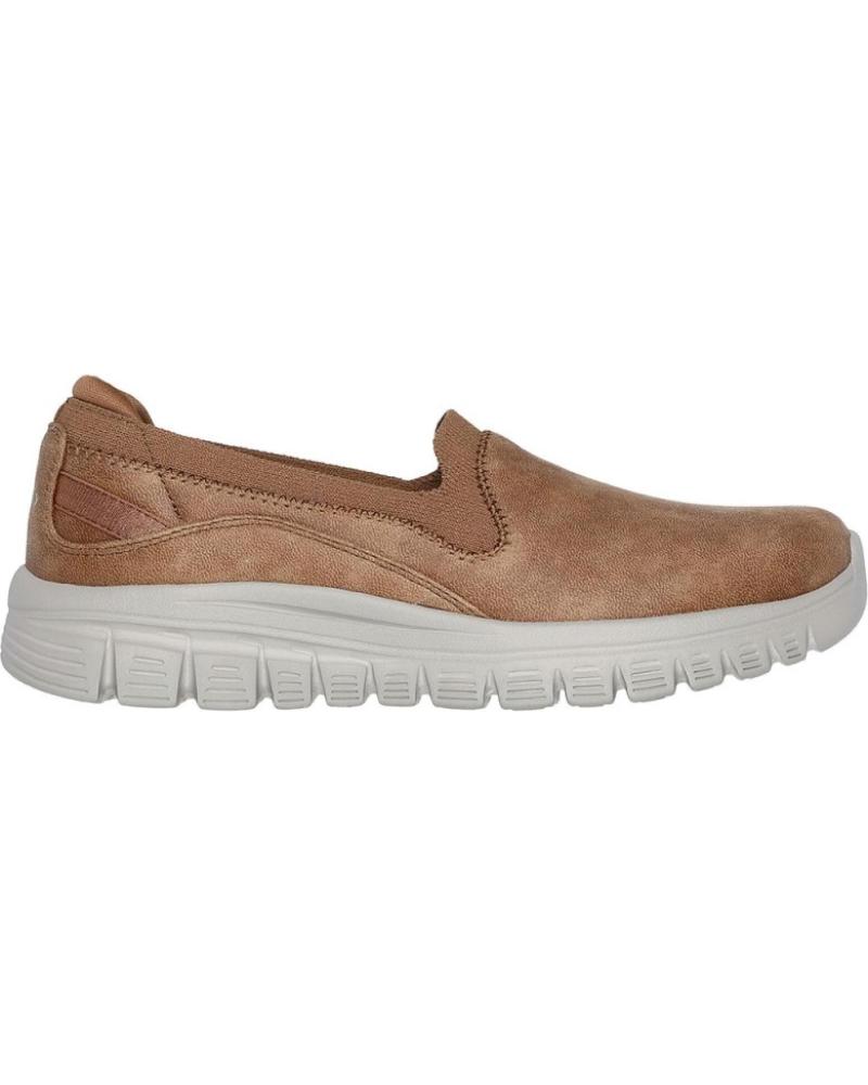 Deportivas de Mujer SKECHERS SNEAKERS 100703 MUJER CUERO MARRóN