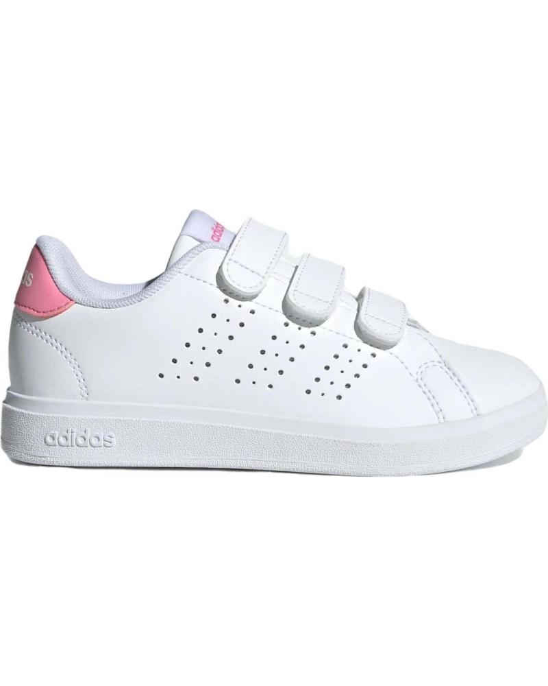 Deportivas de Niña ADIDAS -ADVANTAGE BASE 2 0 ID1305-ZAPATILLAS BLANCAS DE DEPORTE CON MULTICOLOR