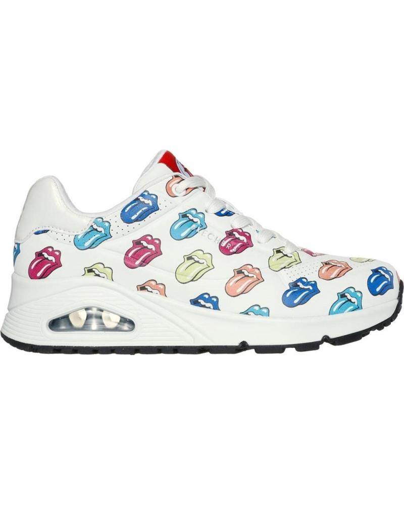 Deportivas de Mujer SKECHERS UNO ROLLING STONES BLANCO