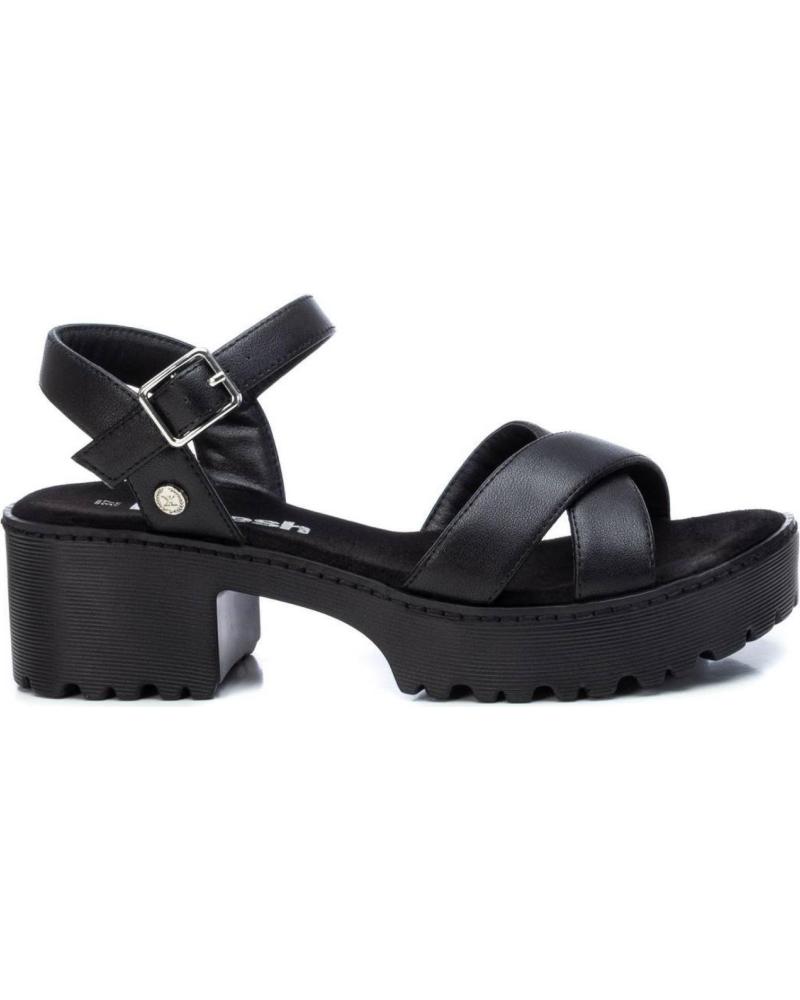 REFRESH SANDALIA REFRESH PLATAFORMA CON TIRAS CRUZADAS NEGRO