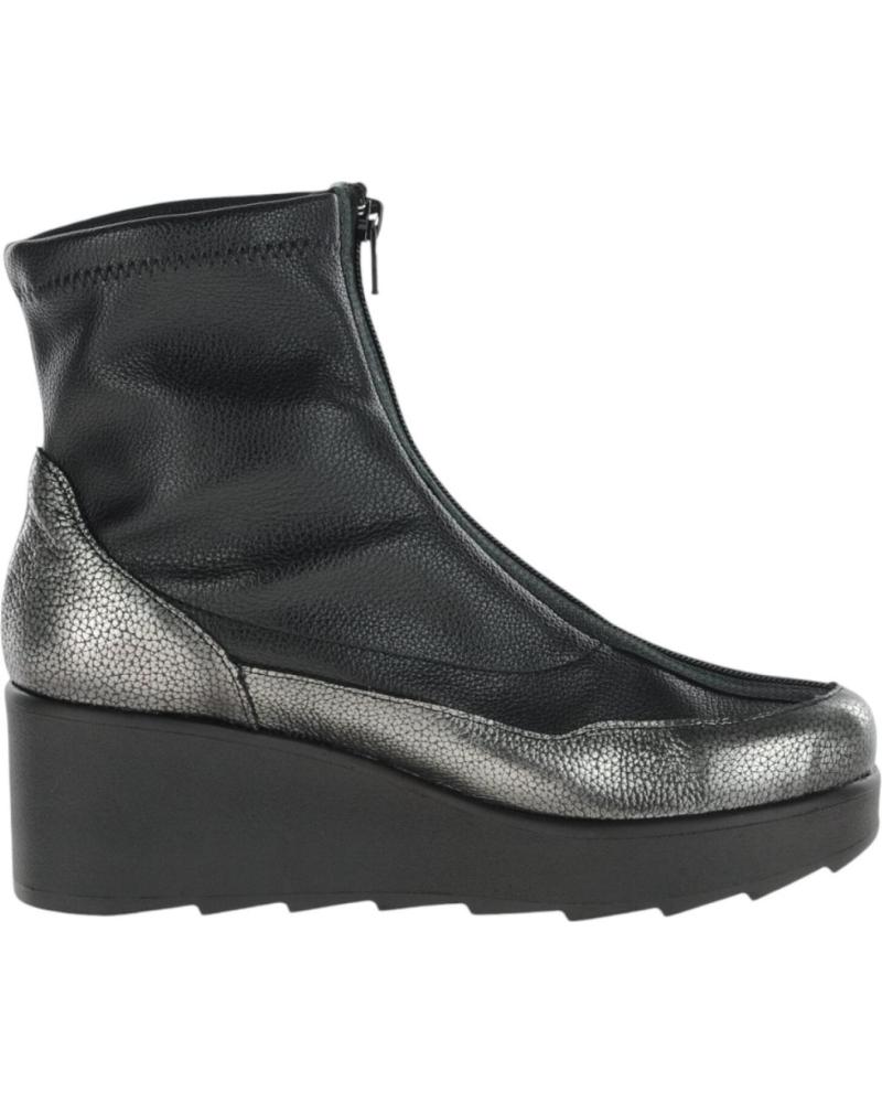 Botins de Mulher JOSE SAENZ BOTINES PLATAFORMA IGEA METAL ACERO LICRA CREEP NEGRO