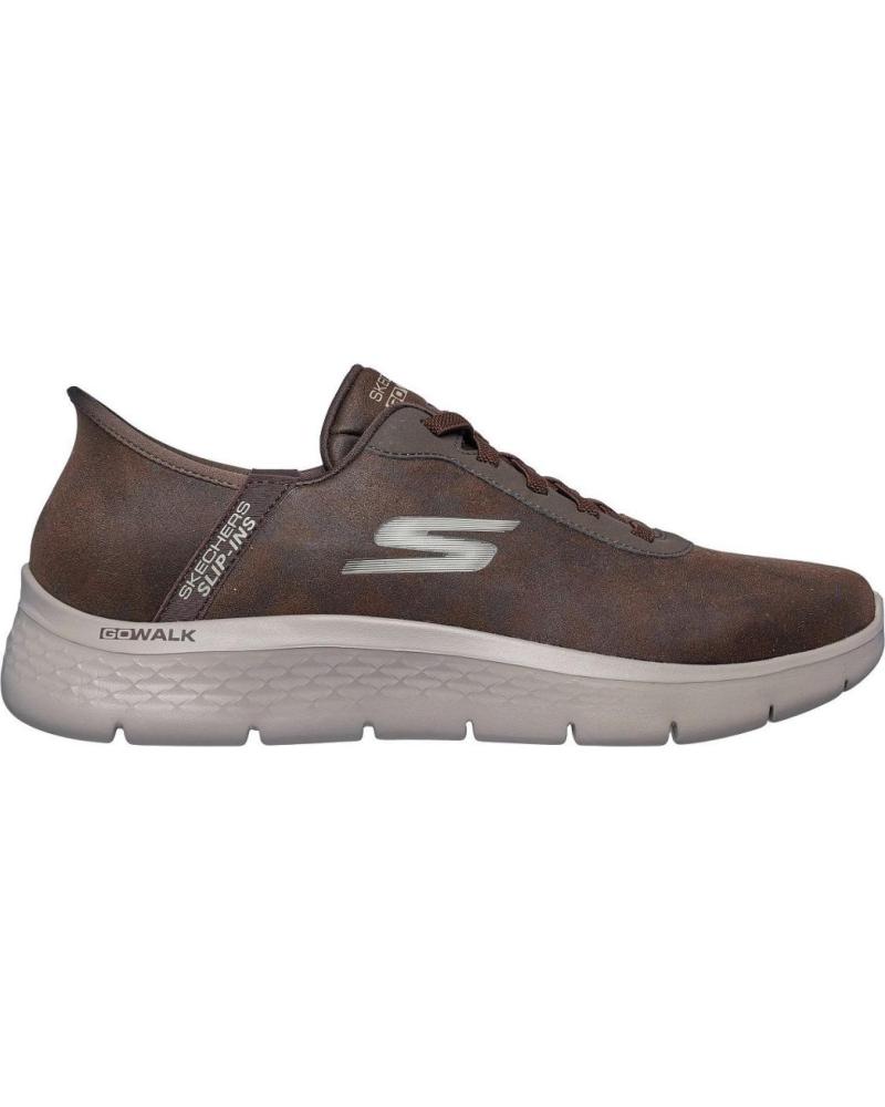 Deportivas de Hombre SKECHERS 216326 ZAPATILLAS CASUAL DE HOMBRE SLIP INS MARRON