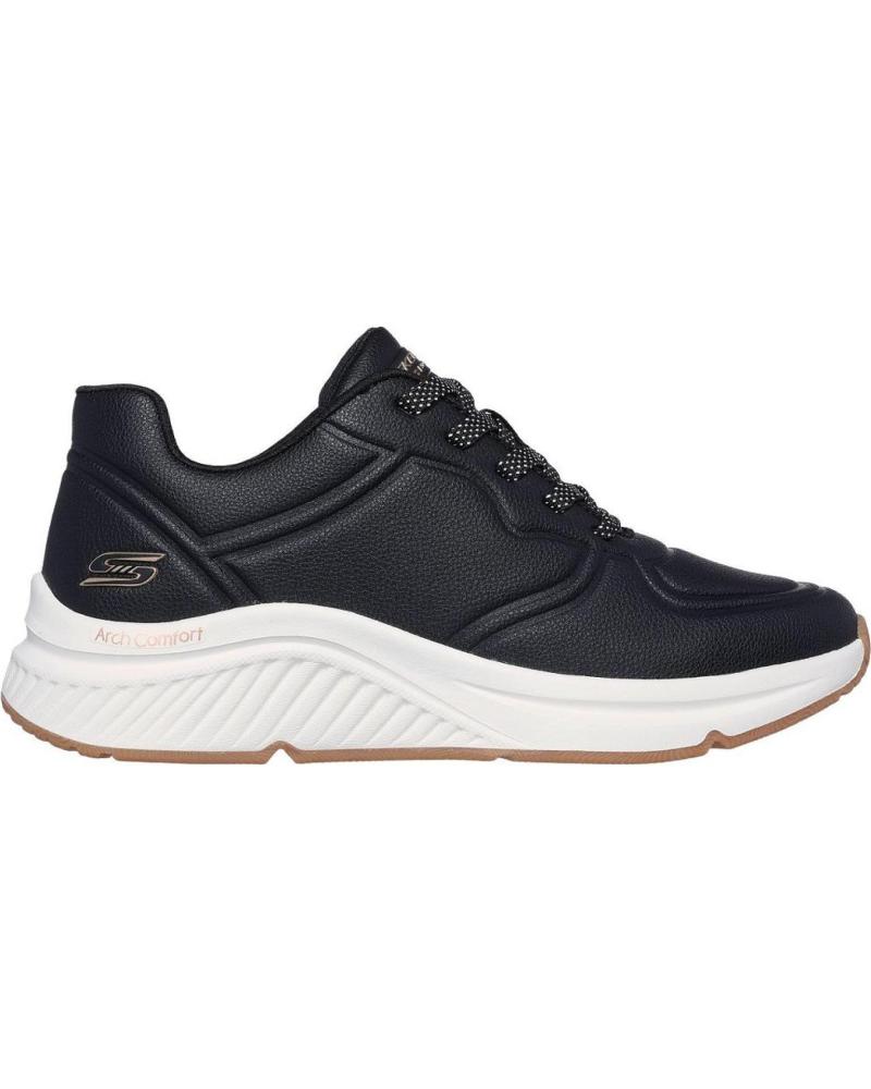 Deportivas de Mujer SKECHERS 117560 ZAPATILLAS CASUAL DE MUJER NEGRO Y BLANCO