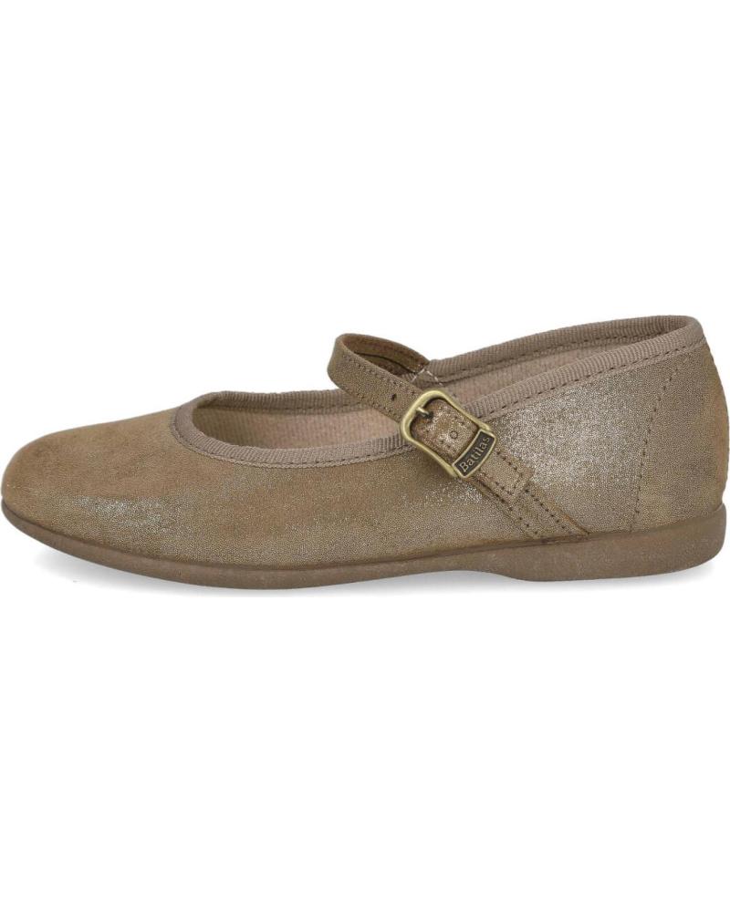 Zapatos de Niña BATILAS 107-282 MERCEDITAS CON BRILLO DE NINA BRONCE