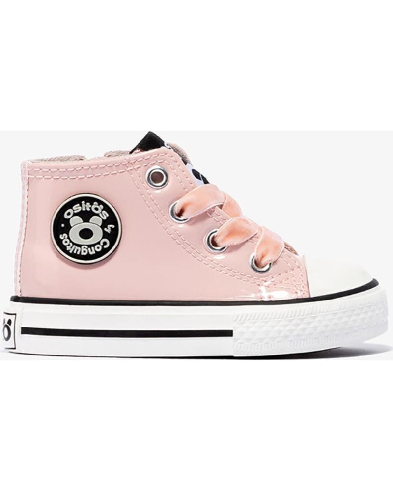 Deportivas de Niña CONGUITOS OSSH141058 ZAPATILLAS ALTAS DE BEBE CHAROL ROSA