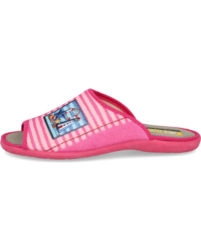 Calzado de casa de Mujer L&R SHOES ZAPATILLAS DE CASA 830-FARO ESTILO MULE FUXIA
