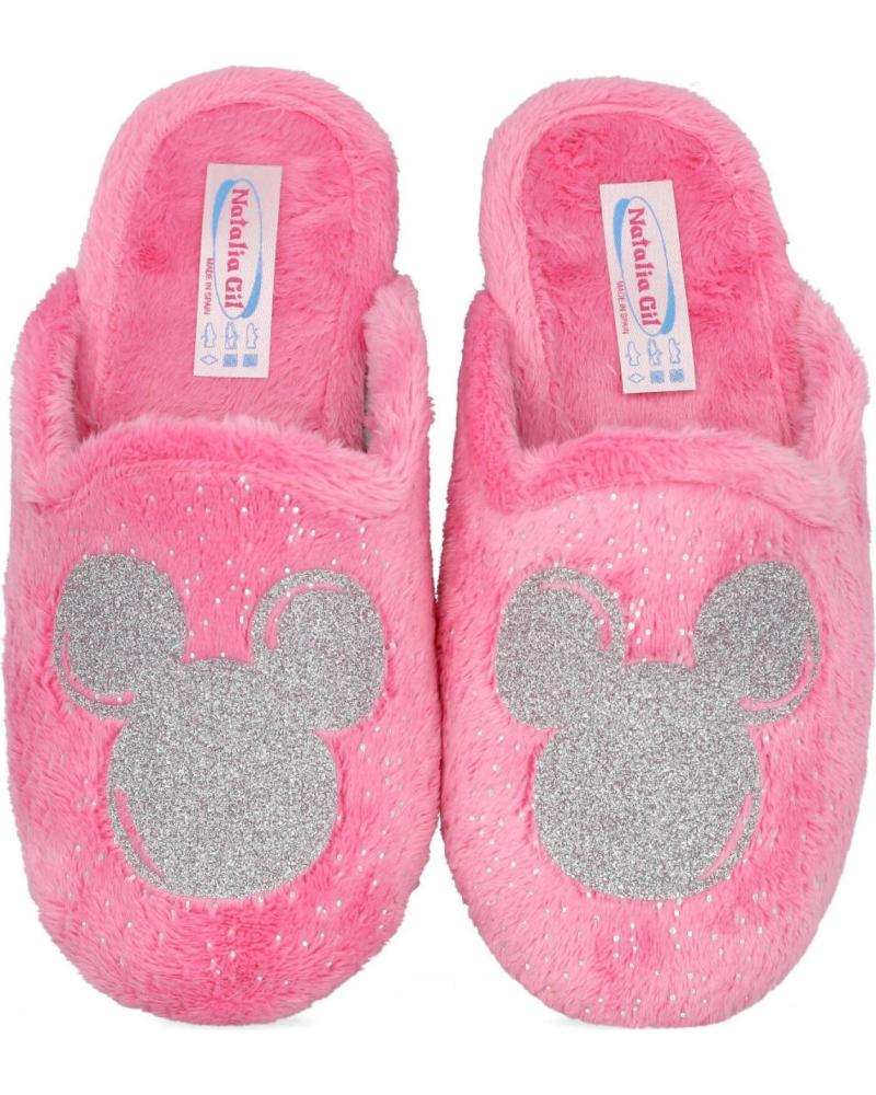 L&R SHOES NATALIA 7023 ZAPATILLAS DISEÑO OREJAS DISNEY GLITTER, ROSA ROSA
