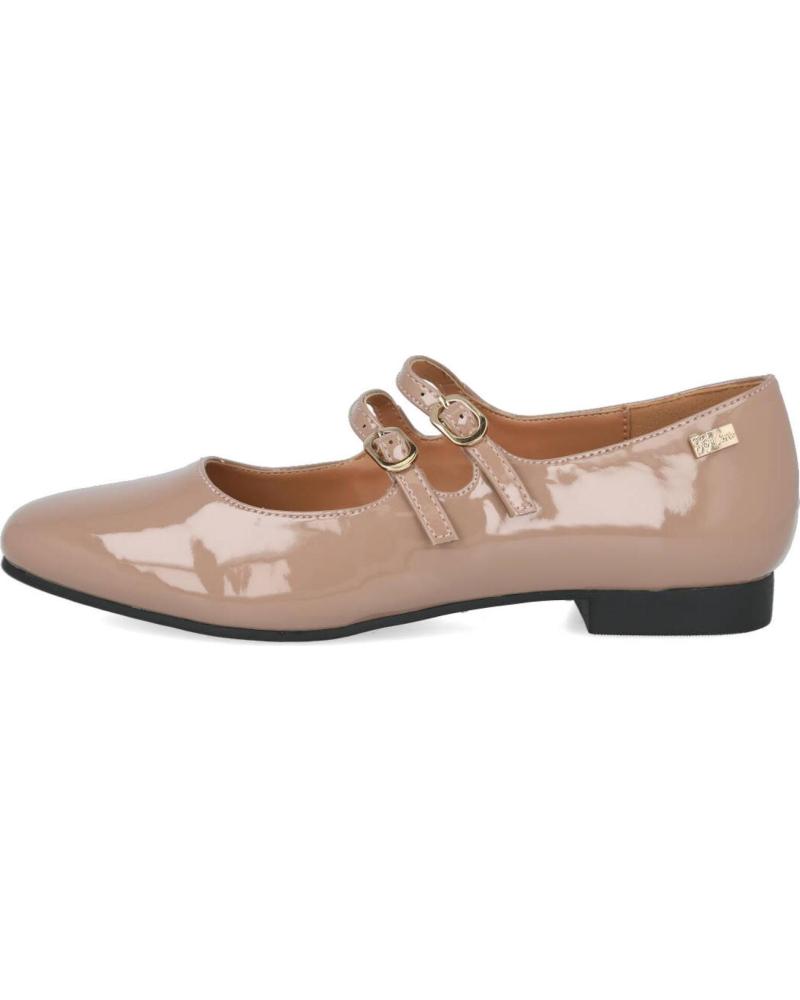 Sapatos de Mulher POPCORN 3012 MARY JANE DE TACON BAJO TAUPE