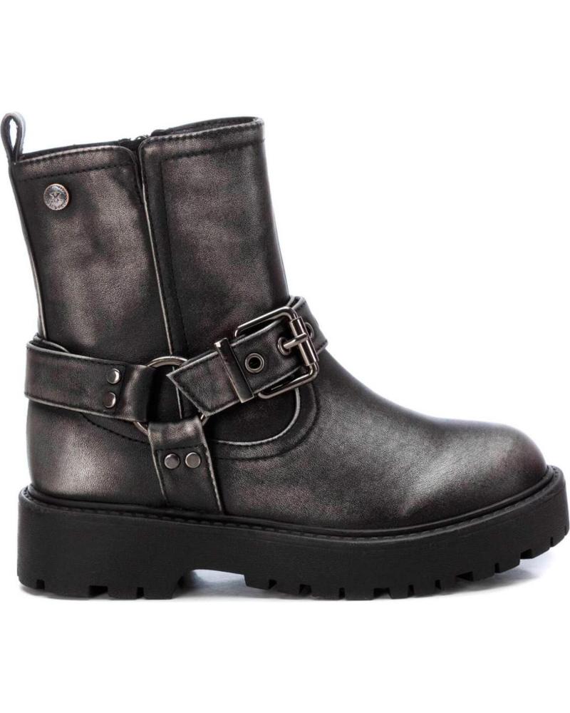 Botas de Niña XTI 150971 BOTAS MOTERAS METALIZADAS DE NINA PLOMO