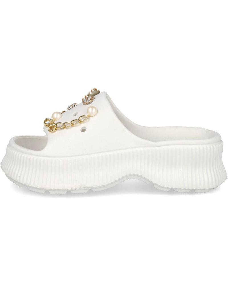 Chanclas de Mujer L&R SHOES LR SHOES XF80-62A CHANCLAS CON PINS INTERCAMBIABLES DE MUJER BLANCO