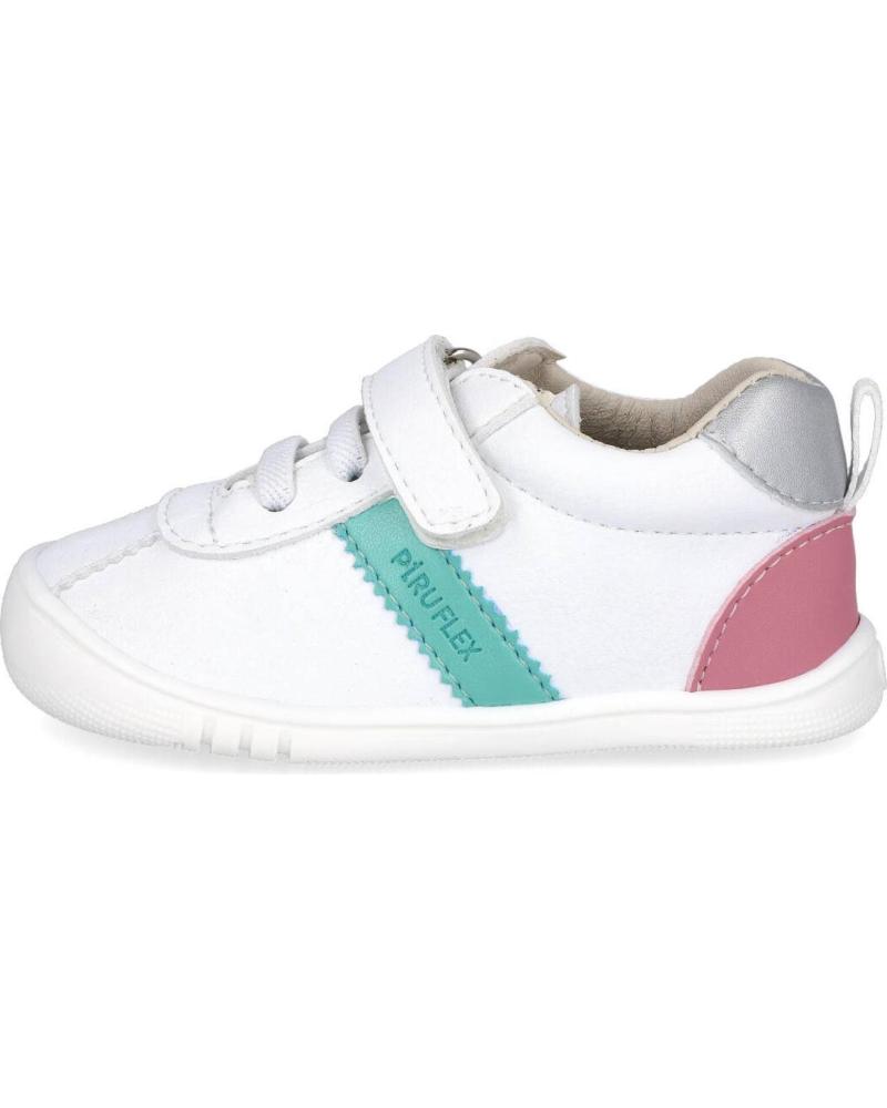 Zapatillas deporte de Niña L&R SHOES PIRUFLEX PF178-1 CALZADO RESPETUOSO INFANTIL BLANCO