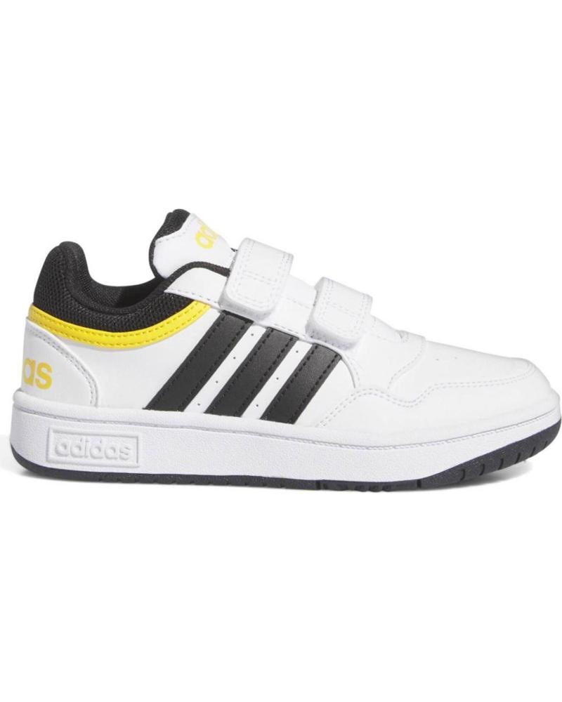 Deportivas de Niño ADIDAS IF5316 HOOPS LIFESTYLE BASKETBALL HOOK-AND-LOOP SHOES BLANCO
