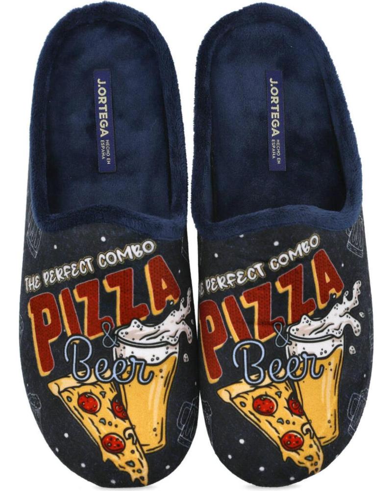 PINTURINES J ORTEGA V-210 ZAPATILLAS DISEÑO PIZZA, AZUL AZUL