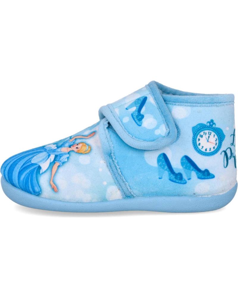 L&R SHOES ZAPATILLAS DE CASA NATALIA 41 PARA NIÑA CELESTE CON CIERRE ADHERENTE CELESTE