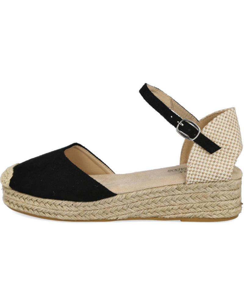Sandalias de Mujer L&R SHOES LR SHOES 4428 APARGATAS DE CUNA BAJA PARA MUJER NEGRO