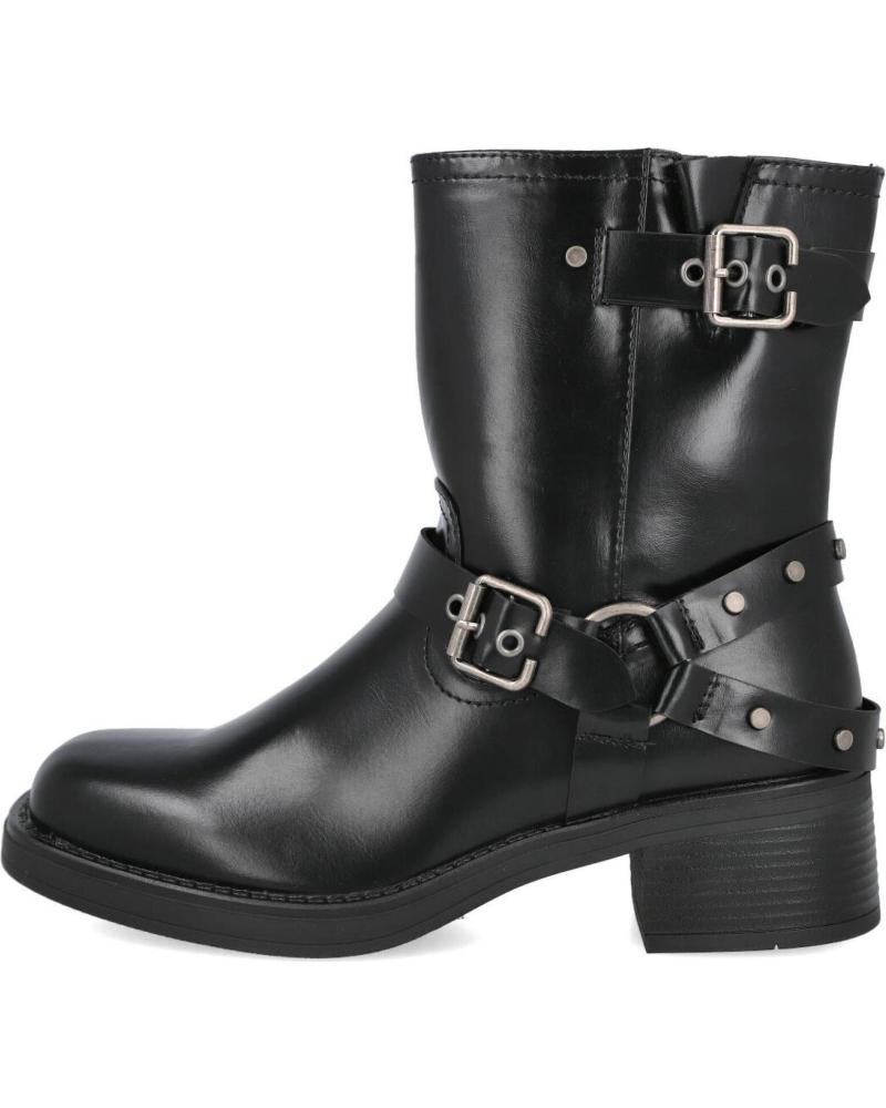Botas de Mulher POPCORN 3030 BOTAS MOTERAS DE MUJER NEGRO