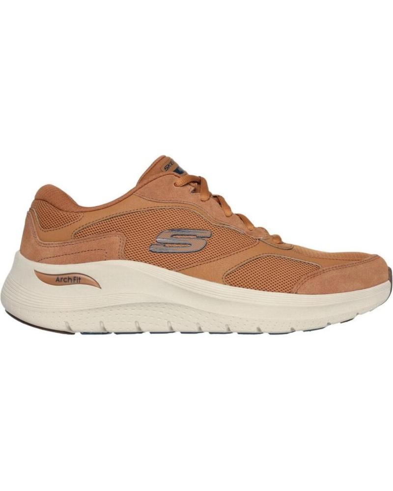 SKECHERS ARCH FIT 2.0 THE KEEP ZAPATILLAS MARRÓN WHISKEY 232702-WSK MARRóN