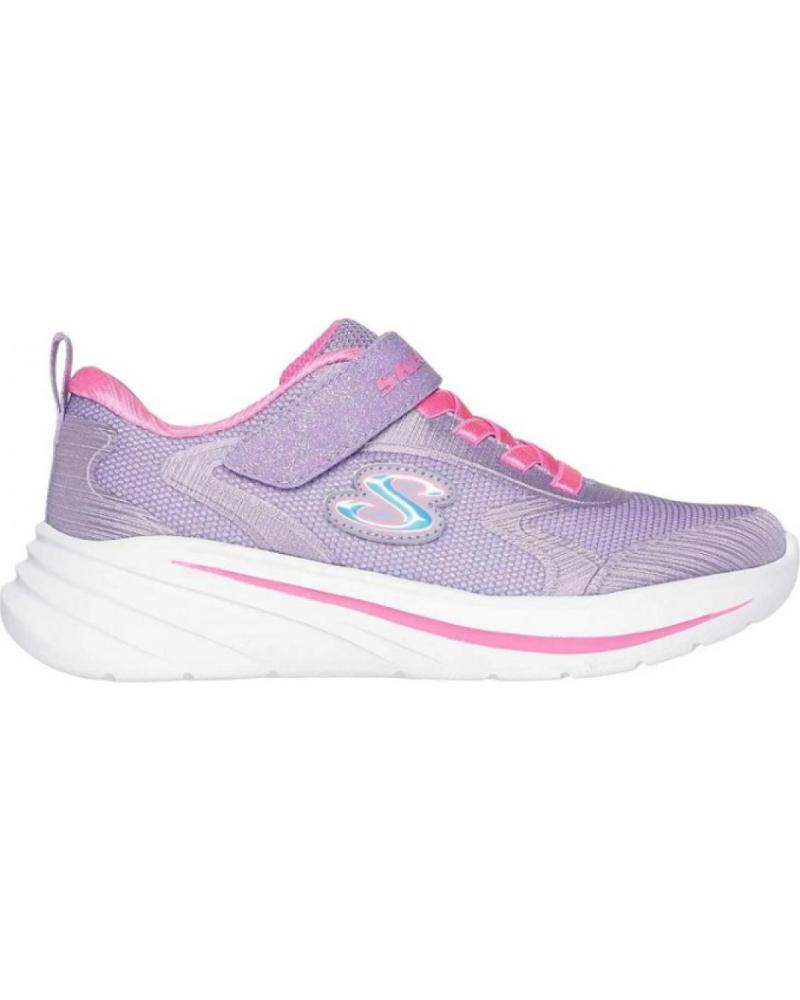 ZAPATILLAS SKECHERS WAVE 92 303557L NIÑA MALVA MORADO ROSA ROSA