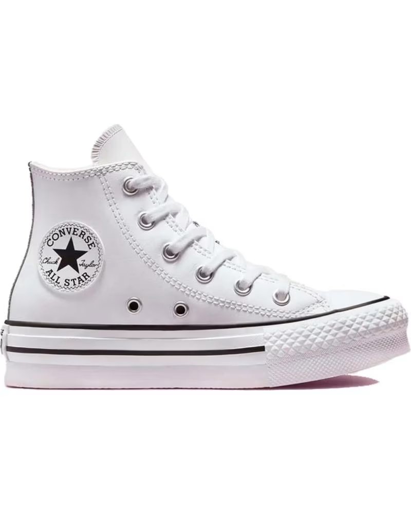 Converse Chuck Taylor All Star Lift Platform Hi-top Piel Blanco