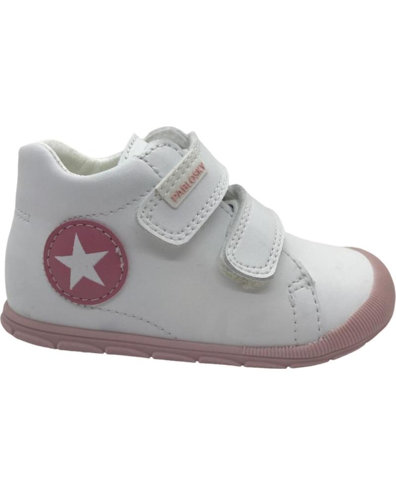 Deportivas de Niña PABLOSKY BOTETA VELCROS PARA NINA 045307 COLOR BLANCO