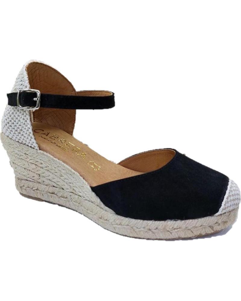 Sandálias de Mulher CABRERA ALPARGATA CUNA 5 CUERDAS 78-5 NEGRO