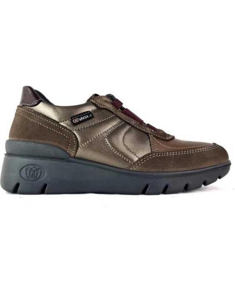 Esportes de Mulher LAURA AZAÑA ZAPATOS DE SPORT LAURA AZANA 26202 MUJER TAUPE MARRóN