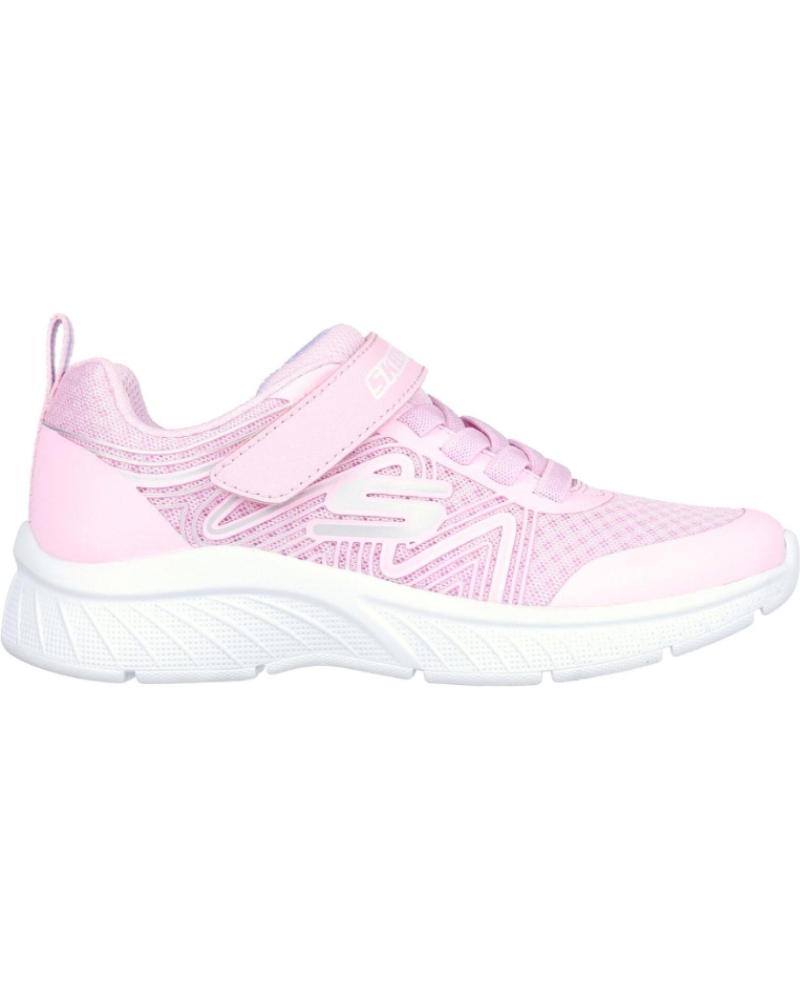 Deportivas de Niña SKECHERS DEPORTIVAS MICROSPEC PLUS VELCRO ROSA