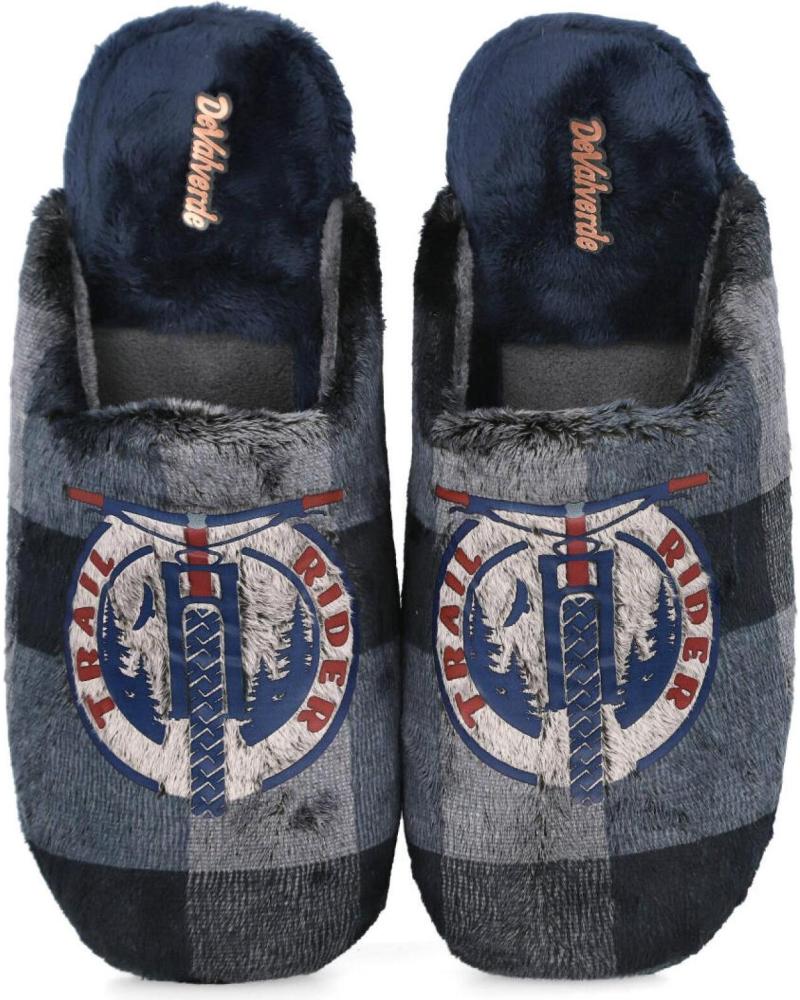Pantufas de Homem DEVALVERDE 3537 ZAPATILLAS DE CASA PARA HOMBRE MARINO