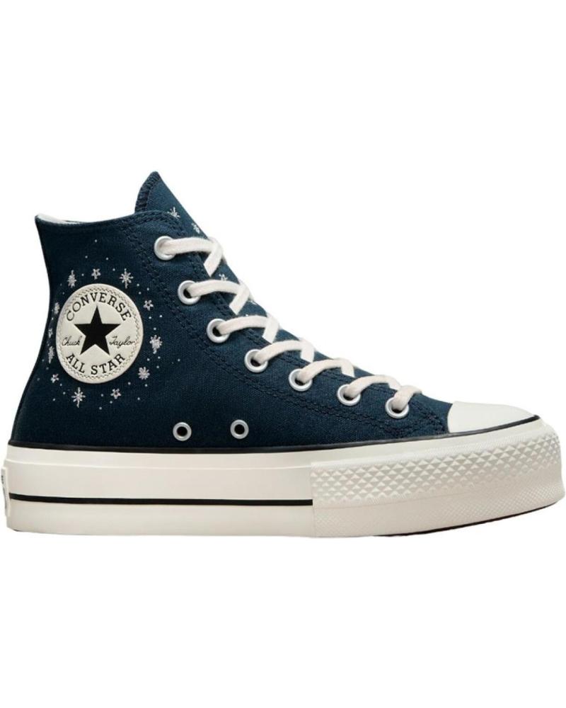 Deportivas de Mujer CONVERSE MODELO CHUCK TAYLOR ALL STAR LIFT PARA MUJER COLOR AZUL