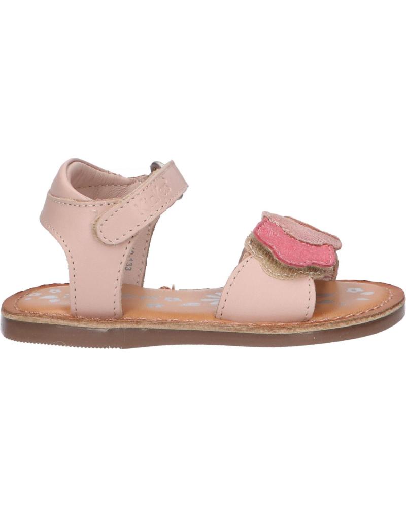 Sandalias de Niña KICKERS 858581-10 DYASTAR 133 ROSE CLAIR METALLISE