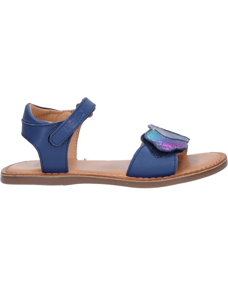 Sandalias de Niña KICKERS 858583-30 DYASTAR 51 BLEU FONCE METALLISE