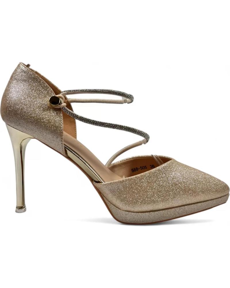 Sandalias de Mujer TIMBOS SANDALIA TACON FIESTA MUJER ORO 130644 AMARILLO