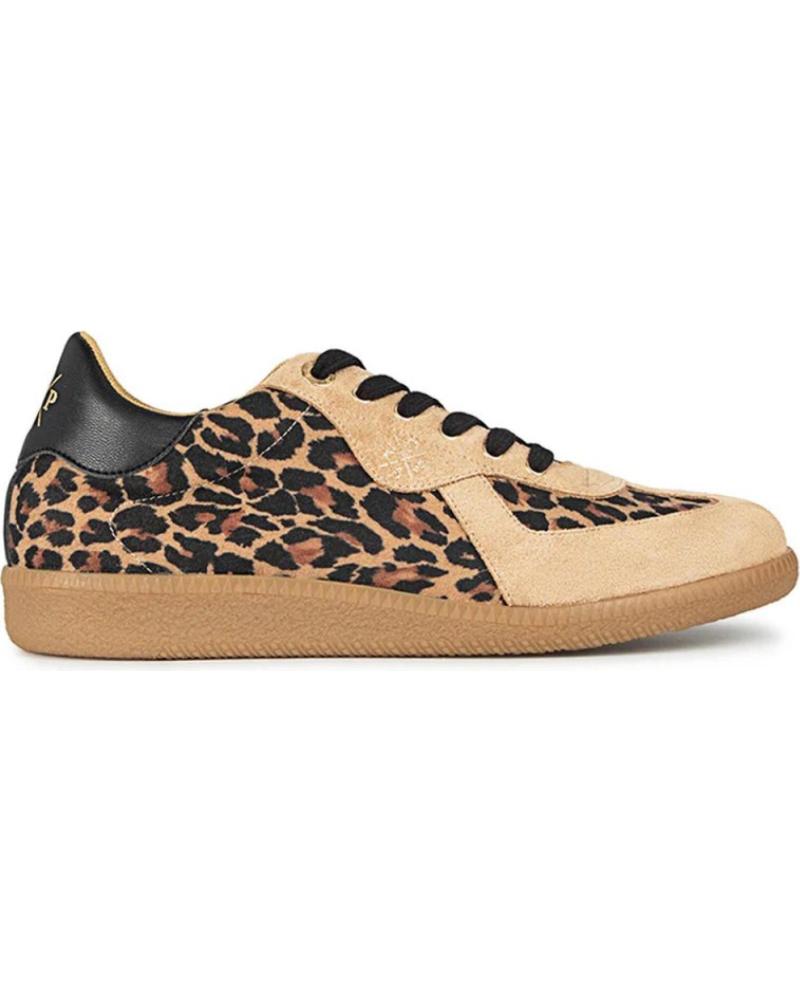 Zapatillas deporte de Mujer POPA SNEAKERS IMPERIAL LEOPARD MUJER CUERO MARRóN
