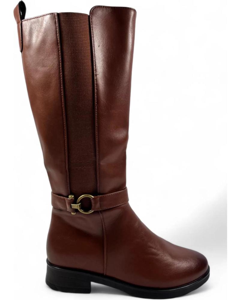 Botas de Mujer TIMBOS BOTA PLANA MUJER CUERO 130646 MARRóN