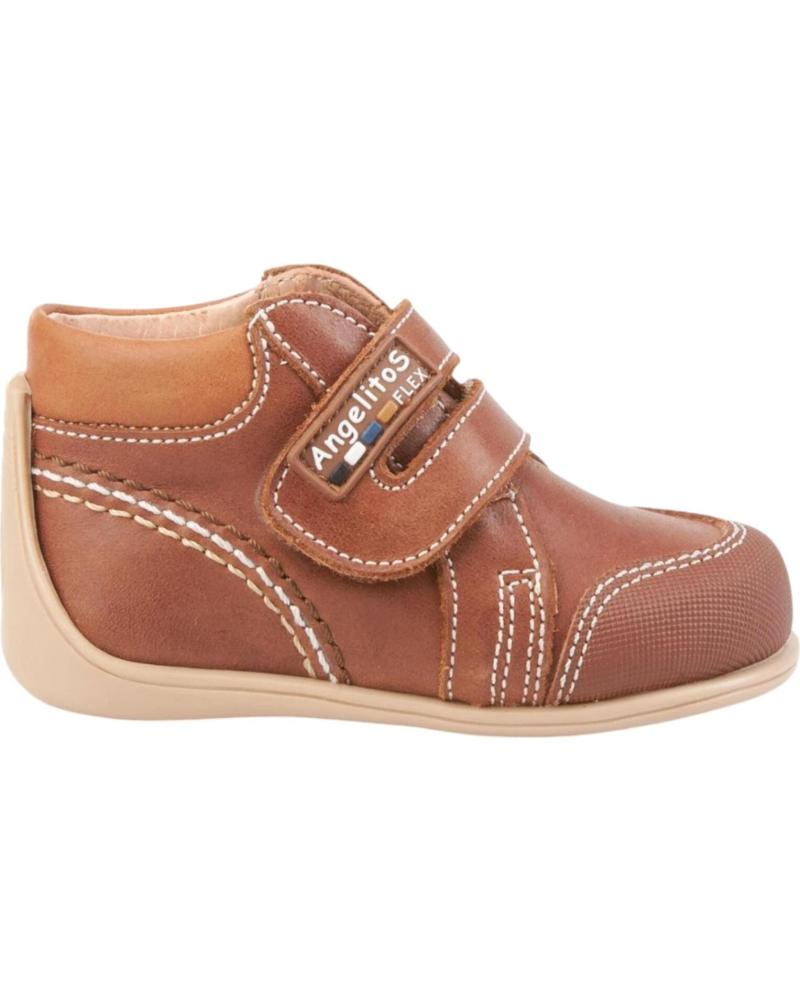 Botines de Niña ANGELITOS BOTAS 610 BOTA VELCRO MARRóN
