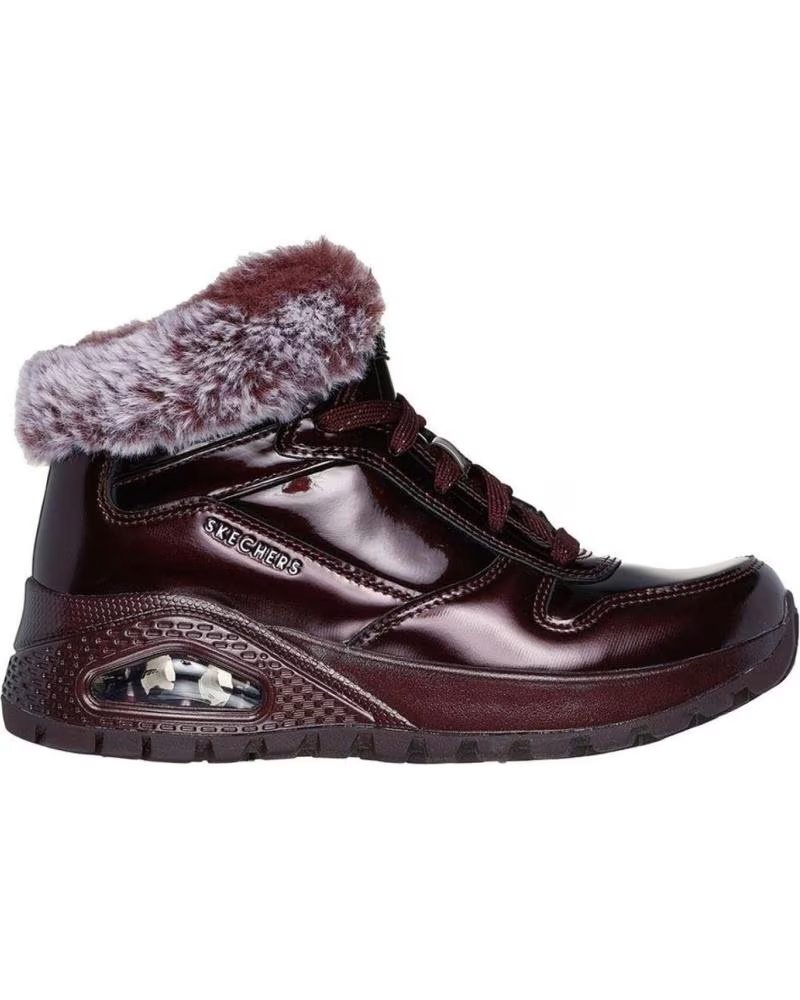Skechers Uno Fiesty Winter 168126 Botines de Mujer Burdeos Granate