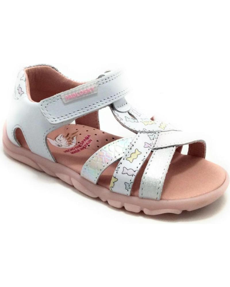 Sandalias de Niña PABLOSKY 025300 SANDA BLANCO VARIOS COLORES