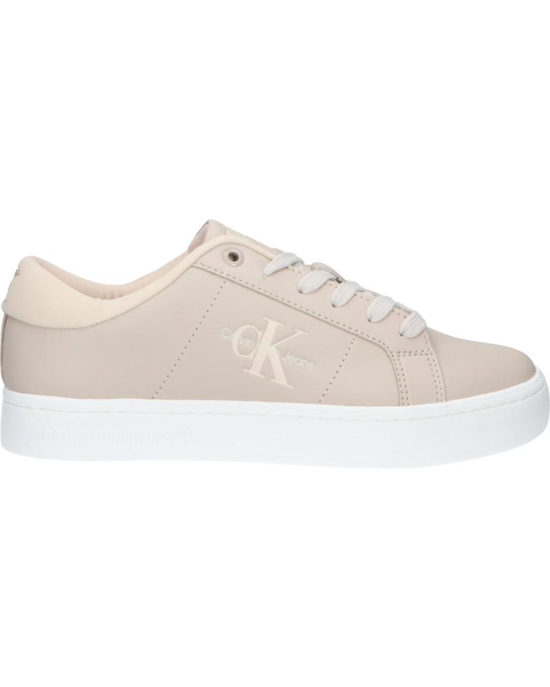 Deportivas de Mujer CALVIN KLEIN YW0YW01444 CLASSIC CUPSOLE 0F7 EGGSHELL-WHISPER PINK