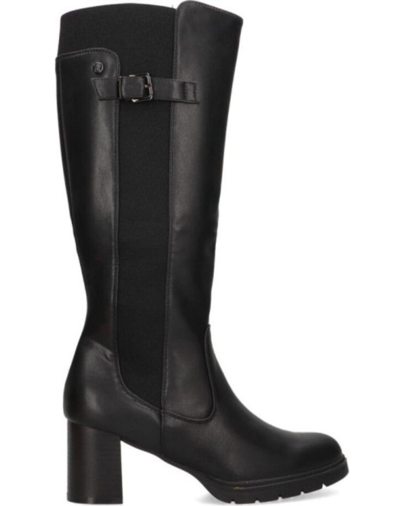 Botas de Mulher HISPAFLEX BOTA ALTA CON TACON PARA MUJER 2410 COLOR NEGRO