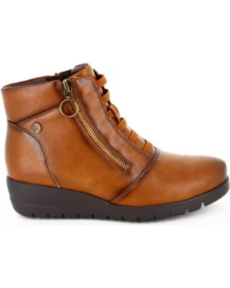 Botins de Mulher HISPAFLEX BOTIN CON CORDON PARA MUJER 2434 COLOR CUERO