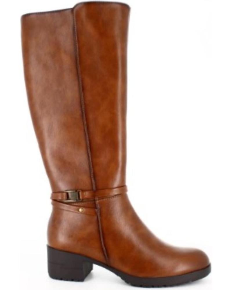 Botas de Mulher HISPAFLEX BOTA ALTA PARA MUJER 2401 COLOR CUERO