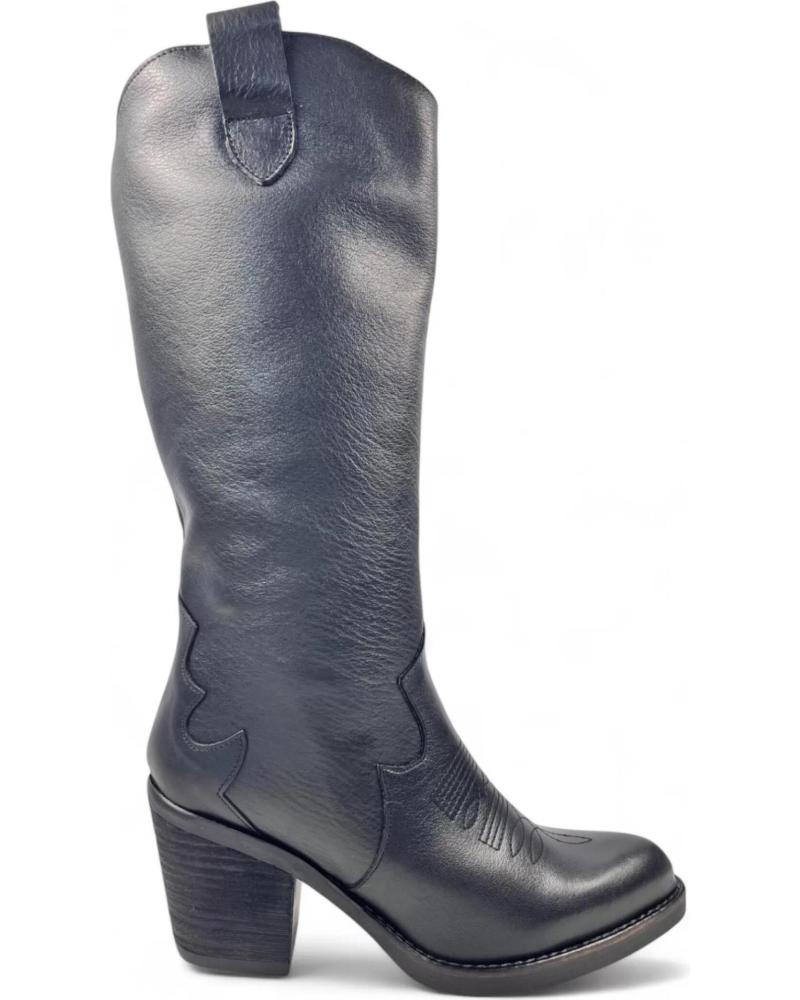 Botas de Mulher TIMBOS BOTA COWBOY DE MUJER TODO PIEL 130723 NEGRO
