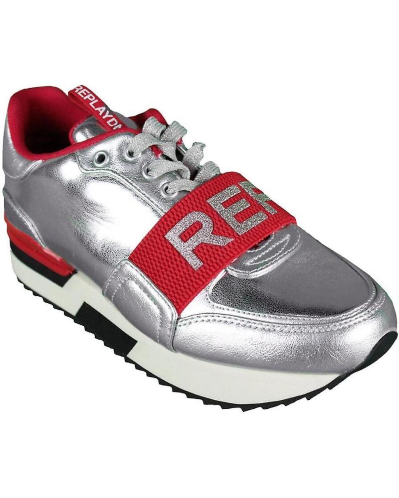 Zapatillas deporte de Mujer REPLAY ZAPATILLA SILVER RED PLATEADO