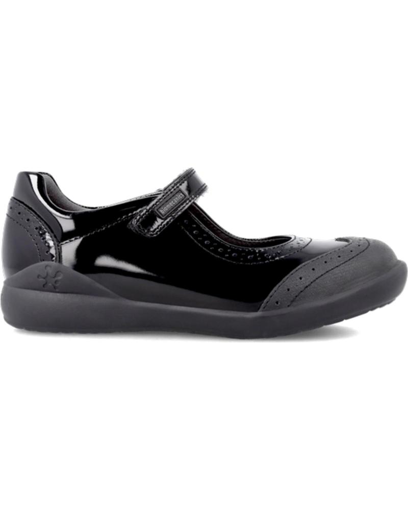 BIOCANICS BAILARINAS ESCOLARES CHAROL VELCRO 191110-C785 NEGRO NEGROCHAROLC785