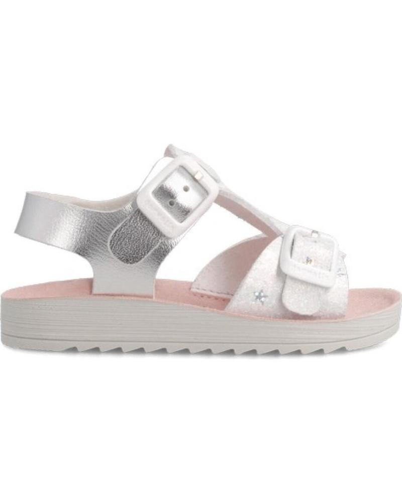 Sandalias de Niña GARVALIN MAT LAMINADO PLATEADO