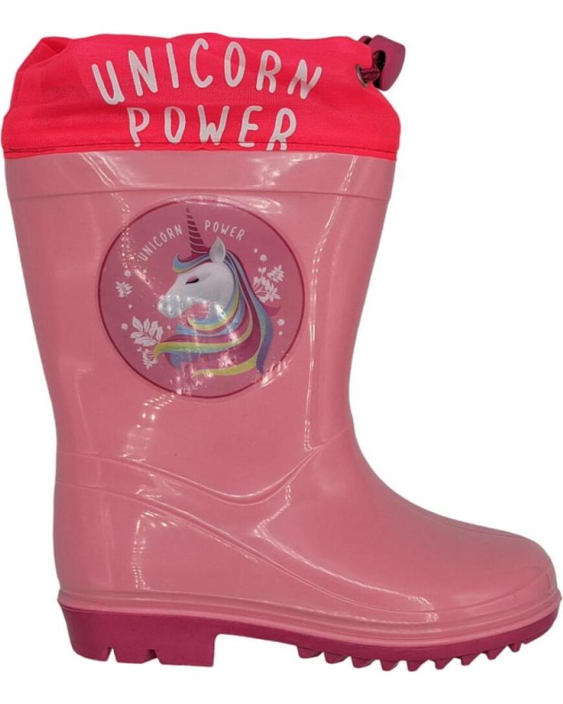 Botas de agua de Niña BUBBLE BOBBLE BOTA AGUA UNICORNIO ROSA