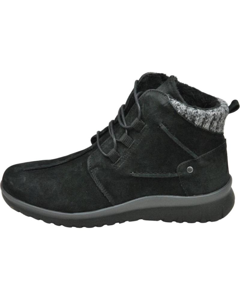 Botas de Mulher LUMEL - BOTIN CON CORDONES ELASTICOS LIGEROS COMODOS PLANT BLACK 4028-MALHA