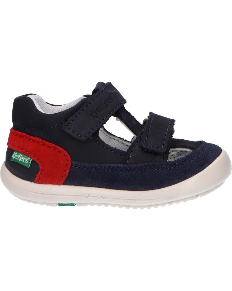 Sandalias de Niño KICKERS 692395-10 KID CUIR 101 MARINE ROUGE