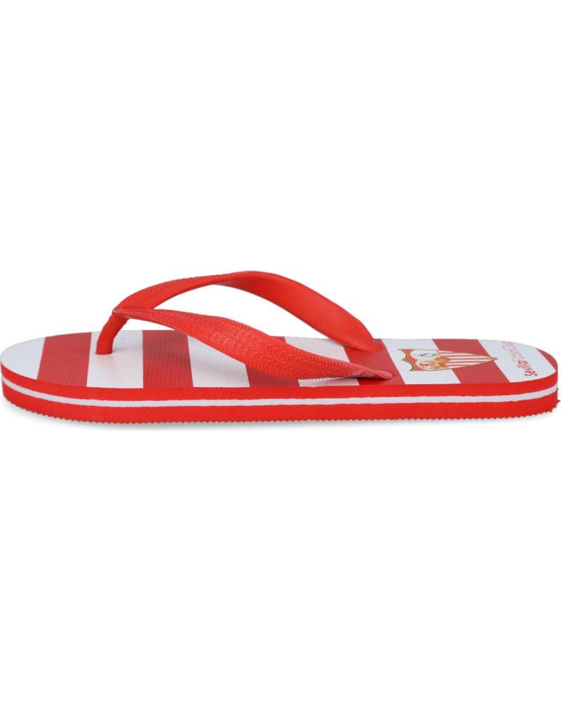 CHANCLAS BUBBLE BOBBLE SEVILLA FC ROJAS A RAYAS ROJO